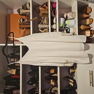 Everly white fringe dress sz M